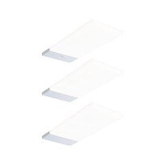 Paulmann 92122 LED Unterschrankleuchte Bredo N�herungsensor 3er-Set 3x2,5W 80x190mm 3x180lm Silber