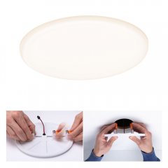 Paulmann 92389 VariFit LED Einbaupanel Veluna IP44 rund 185mm 17W 1400lm 3000K Satin