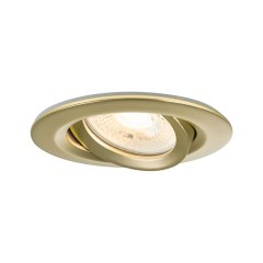 Paulmann 92403 Einbauleuchte Nova Plus IP65 rund 93mm 30� GU5,3 / GU10 max. 35W 230/12V dimmbar Gold