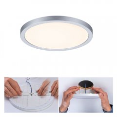 Paulmann 93034 VariFit LED Einbaupanel Areo IP44 rund 175mm 13W 1200lm 3000K Chrom matt