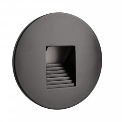 Deko-Light Abdeckung rund schwarz Stufe f�r Alwaid