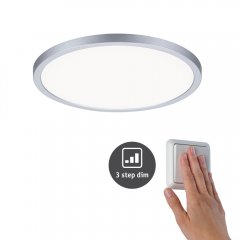 Paulmann 93058 VariFit LED Einbaupanel 3-Step-Dim Areo IP44 rund 230mm 16W 1400lm 4000K Chrom matt