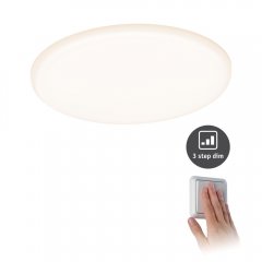 Paulmann 93063 VariFit LED Einbaupanel 3-Step-Dim Veluna IP44 rund 185mm 17W 1400lm 3000K Satin dimm
