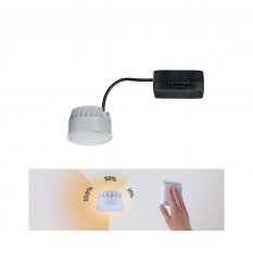Paulmann 93072 LED Modul Einbauleuchte 3-Step-Dim Nova Coin rund 50mm Coin 6W 530lm 230V 4000K Satin