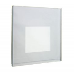 Deko-Light Glas-Abdeckung milchig eckig silber f�r Alwaid