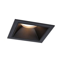 Paulmann 93127 LED Einbauleuchte 3-Step-Dim Cole Coin IP44 88x88mm 6W 470lm dimmbar 2700K Schwarz