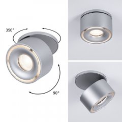 Paulmann 93374 LED Einbauleuchte Spircle rund 78mm 8W 550lm 230V 3000K Chrom matt