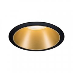 Paulmann 93395 Einbauleuchte Cole rund 88mm GU10 max. 10W 230V dimmbar Schwarz/Gold matt