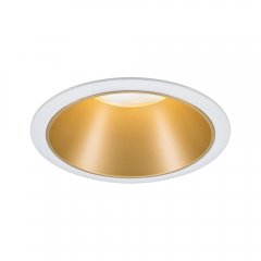 Paulmann 93396 Einbauleuchte Cole rund 88mm GU10 max. 10W 230V dimmbar Wei�/Gold matt