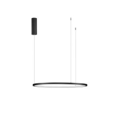 Nova Luce TARQUIN LED Pendelleuchte Schwarz 37W 3000K dimmbar 60cm