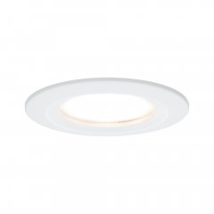 Paulmann 93459 LED Einbauleuchte Nova Coin starr IP44 rund 78mm Coin 6W 470lm 230V 2700K Wei� matt