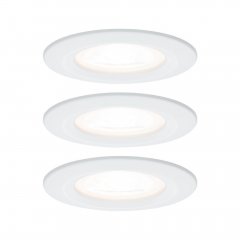 Paulmann 93478 LED Einbauleuchte 3-Step-Dim Nova Basisset IP44 GU10 3x6,5W 3x460lm 2700K Wei�