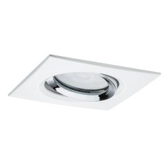 Paulmann 93664 Nova Plus schwenkbar  IP65 eckig 93x93mm 30� GU5,3 / GU10 Wei� matt/Chrom