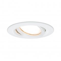 Paulmann 93681 LED Einbauleuchte Nova Plus Coin schwenkbar IP65 rund 30� Coin 6W 470lm 2700K Wei�