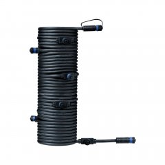 Paulmann 93931 Plug & Shine Kabel 15m 7 Ausg�nge IP68 Schwarz