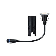 Paulmann 93951 Plug&Shine Bodeneinbauleuchte Floor Mini IP65 3000K 2,5W 24V Silber