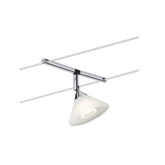Paulmann 94138 Seilsystem Colmar Einzelspot GU4 max. 10W dimmbar 12V Chrom/Satin