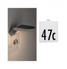 Paulmann 94253 Solar LED Hausnummernleuchte Soley Bewegungsmelder Zubeh�r Transparent