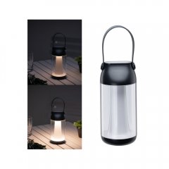 Paulmann 94267 Akkuleuchte Akku Cupulino IP44 dimmbar 3000K Transparent/Anthrazit