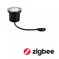 Paulmann 94274 Plug & Shine LED Bodeneinbauleuchte Smart Home Zigbee 3.0 RGBW Einzelspot IP67 RGBW+