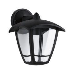 Paulmann 94392 Au�enwandleuchte Classic Curved IP44 164x190mm max. 12W 230V Klar/Schwarz Kunststoff