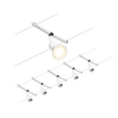 Paulmann 94458 CorDuo Seilsystem Salt Basisset GU5,3 max. 5x10W 230/12V Wei� matt/Chrom