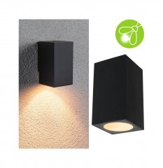 Paulmann 94710 LED Wandleuchte Flame insektenfreundlich IP44 eckig 2200K 4W 265lm 230V 75� Anthrazit
