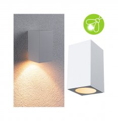 Paulmann 94711 LED Wandleuchte Flame insektenfreundlich IP44 eckig 2200K 4W 265lm 230V 75� Wei�