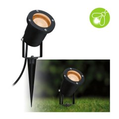 Paulmann 94731 LED Gartenstrahler Goldlicht insektenfreundlich IP65 rund 92mm 2200K 4,3W 320lm 230V