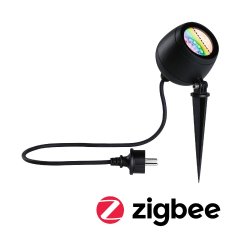 Paulmann 94771 LED Gartenstrahler Smart Home Zigbee Kikolo IP65 90mm RGBW+ 6,2W 440lm 230V Anthrazit