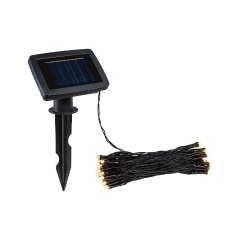 Paulmann 94877 Solar Lichterkette Aurinka IP44 3000K 60x3lm Schwarz