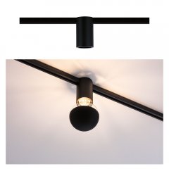 Paulmann 94975 URail Schienenspot Socket Einzelspot E27 max. 20W dimmbar 230V Schwarz