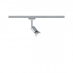 Paulmann 95331 URail Schienenspot Pure II Einzelspot GU10 max. 10W dimmbar 230V Chrom matt/Chrom