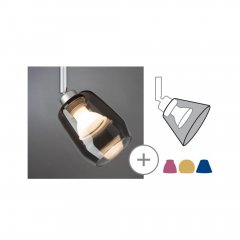 Paulmann 95359 URail Schirm Vento DecoSystems 80mm Rauchglas