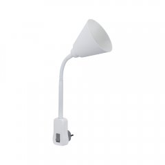 Paulmann 95428 Steckerleuchte Junus mit Flexarm E14 Wei� Kippschalter an der Leuchte