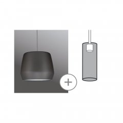 Paulmann 95440 URail Schirm Pirm 2Easy 280mm Grau matt