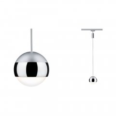 Paulmann 95457 URail Pendel Capsule II 439lm 6,3W 2700K dimmbar 230V Chrom matt/Chrom
