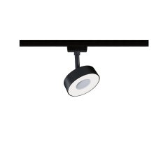 Paulmann 95595 URail Schienenspot 3-Step-Dim Circle Einzelspot 220lm 5W 4000K dimmbar 230V Schwarz