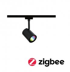 Paulmann 95664 URail LED Schienenspot Smart Home Zigbee 3.0 Luxe GU10 350lm 4,8W RGBW+ dimmbar 230V