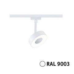 Paulmann 95703 URail Schienenspot 3-Step-Dim Circle Einzelspot 210lm 5W 3000K dimmbar Signalwei�