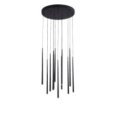 Nova Luce Giono LED Pendelleuchte Schwarz aus Aluminium und Acryl 29 Watt 3000K 3434 Lumen