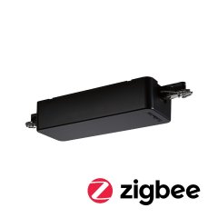 Paulmann 96815 URail Schienenadapter Smart Home Zigbee 3.0 Dimm/Switch 155x56mm Schwarz matt