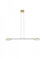 Nova Luce SCOPE LED Pendelleuchte Schwarz Gold 19W 1881lm 3000K dimmbar