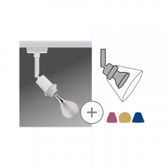 Paulmann 96970 URail Schienenspot DecoSystems Basic Einzelspot E14 max. 20W dimmbar 230V Wei�