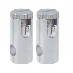 Paulmann 97283 Seil-Zubeh�r, Stromeinspeisung, 1 Paar Chrom matt