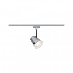 Paulmann 97613 URail Schienenspot Cone Einzelspot GU10 max. 10W dimmbar 230V Chrom matt/Chrom