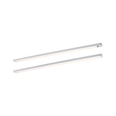 Paulmann 98616 LED Unterschrankleuchte Inline Starterset 3000K dimmbar 2x6W 550x26mm 2x500lm Chrom