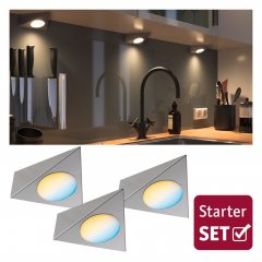 Paulmann 99974 Clever Connect LED Spot Trigo Tunable White 3x2,1W 12VA Nickel geb�rstet