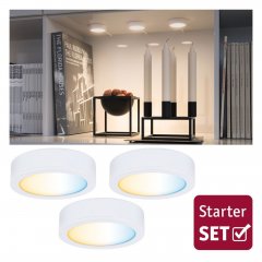 Paulmann 99975 Clever Connect LED Spot Disc Tunable White 3x2,1W 12VA Wei� matt