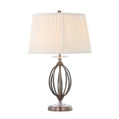 Elstead Lighting Aegean Tischleuchte E27 Antikmessing Creme